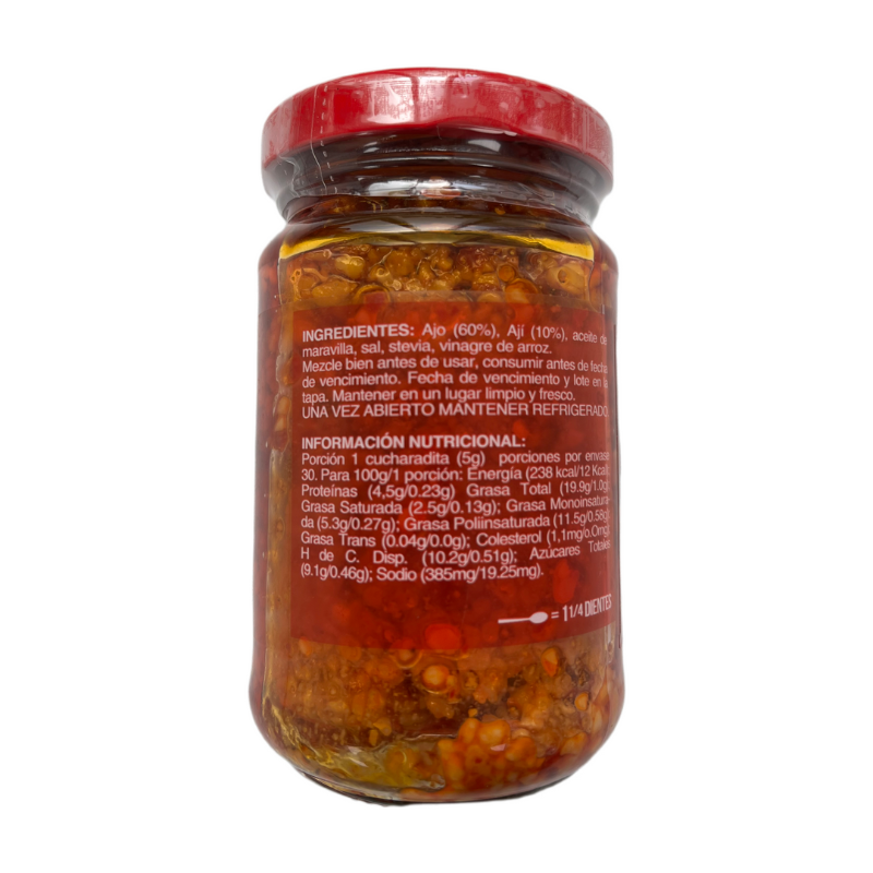 Ajo picado con Ají Huerto del Sur