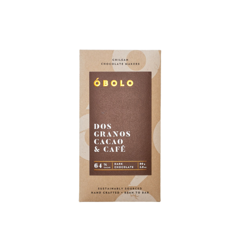 Chocolate Dos Granos Cacao y Café 64% Cacao