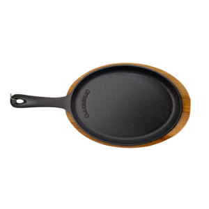 Plancha oval de 25 cm La Créole con tabla