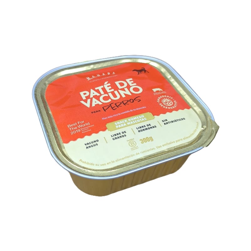 Paté de vacuno para perros