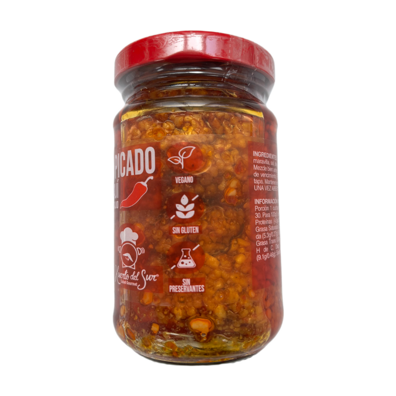 Ajo picado con Ají Huerto del Sur