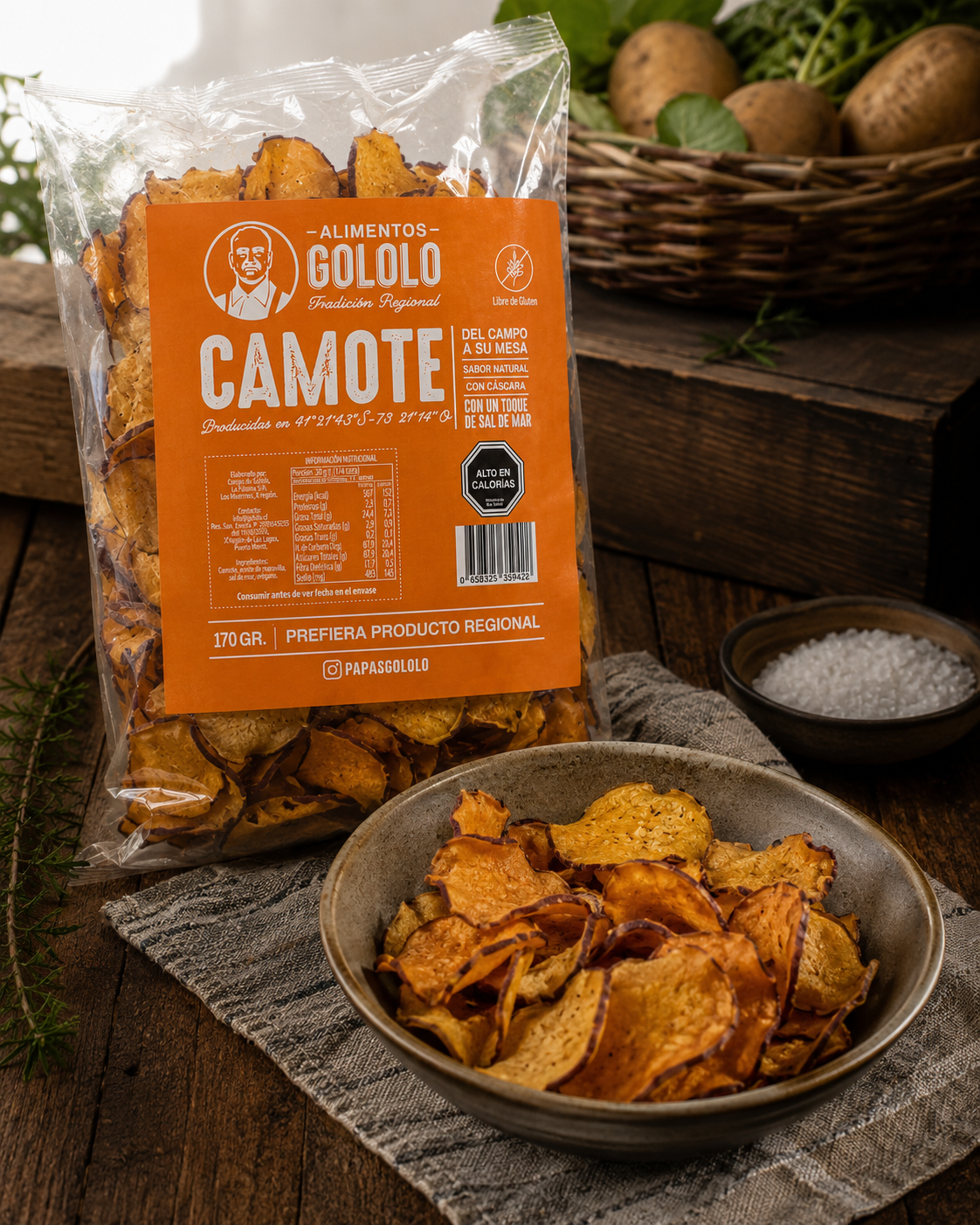 Papas de CAMOTES Artesanales
