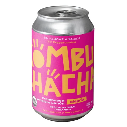 Kombucha Orgánica Frambuesa Jengibre Limón