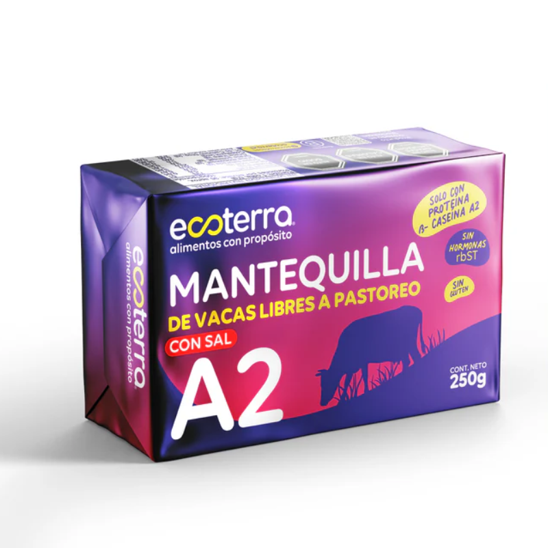 Mantequilla A2 de vacas libre pastoreo