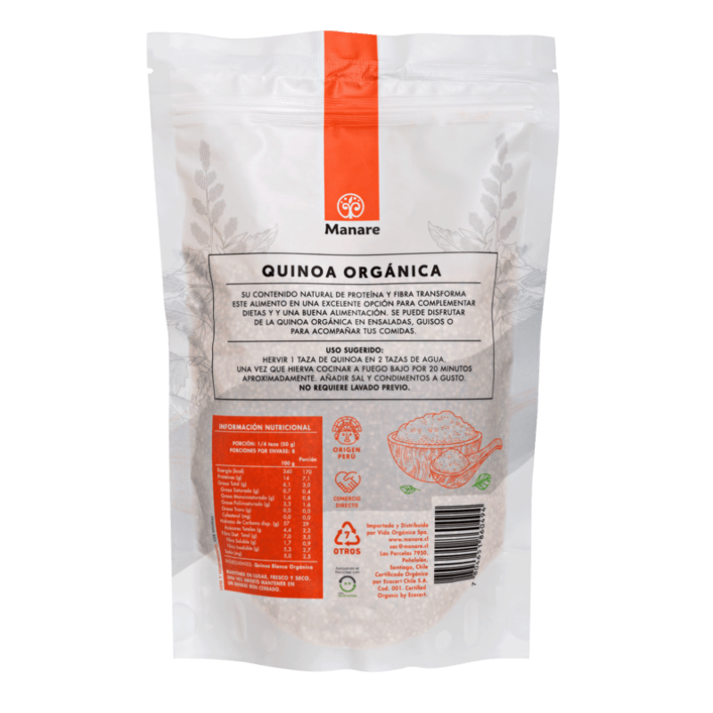 Quinoa Blanca Orgánica 400 gr