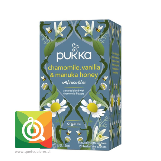 Té Orgánico Manzanilla Vainilla y Miel de Manuka